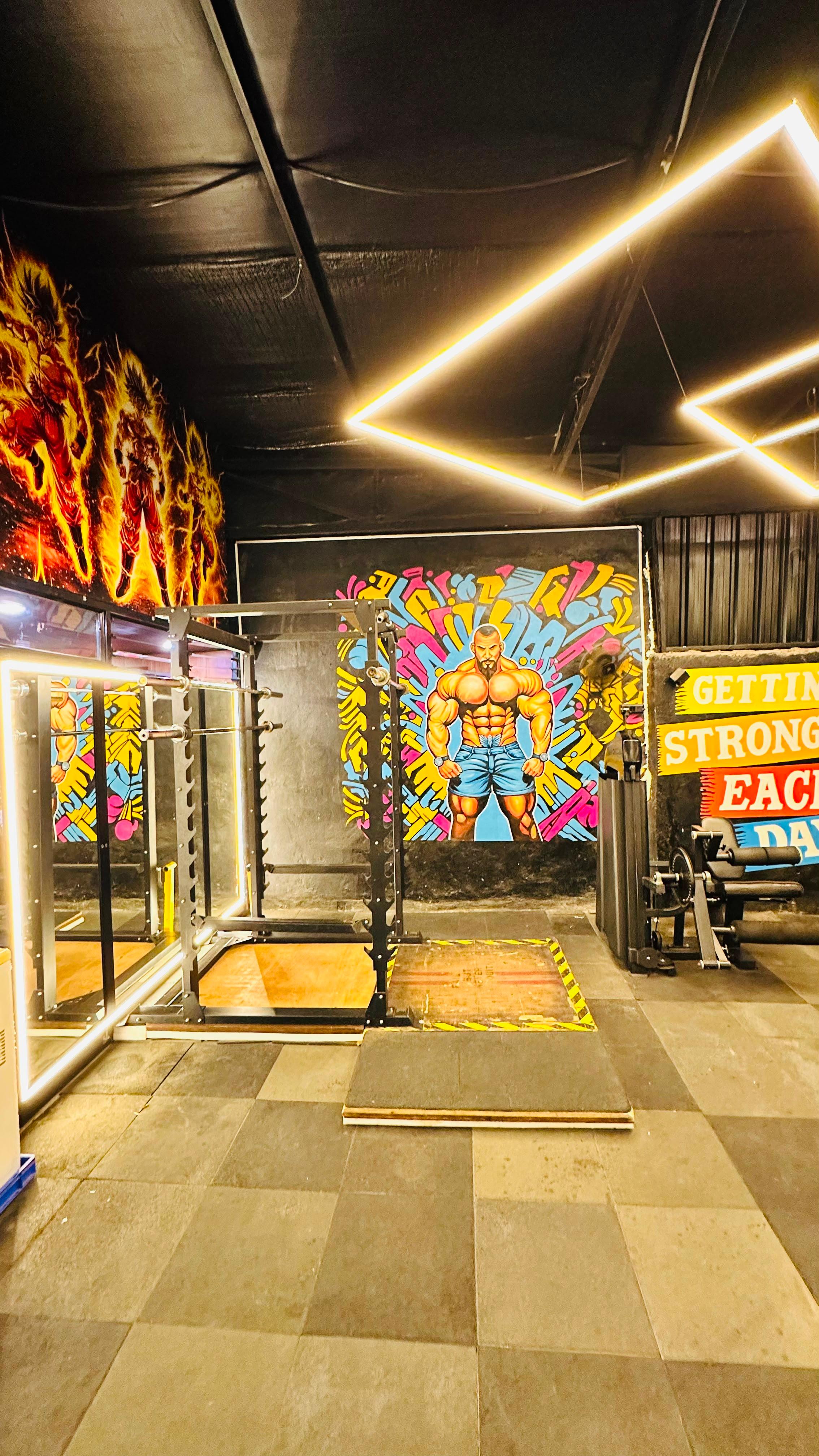 Squat rack platform at Alight Fitness Gym